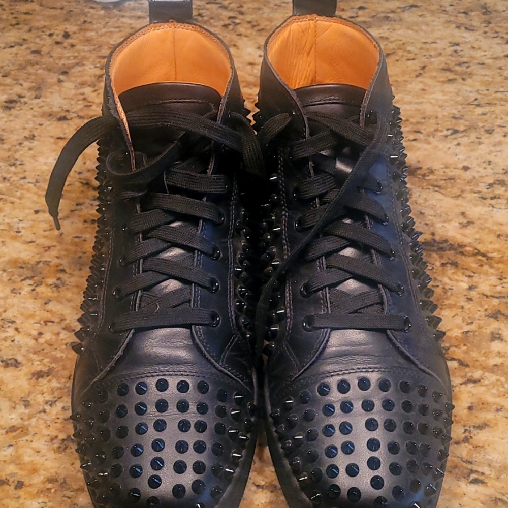 Christian Louboutin black sneakers
